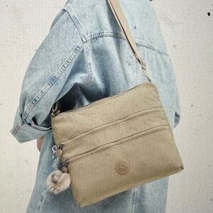 Kipling Crossbody PURSE BAG beige kieko alvar